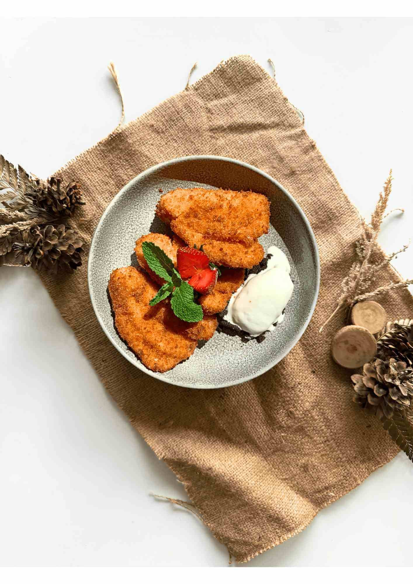 Banana Fritter Iced Cream